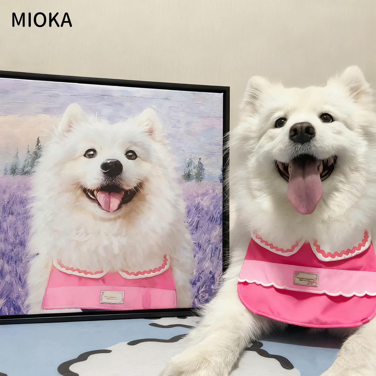 宠物定制油画猫咪狗狗纪念动物挂画手绘装饰画手工画像肖像礼物图片