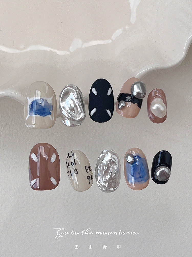 去山野中小众设计秋冬款穿戴甲