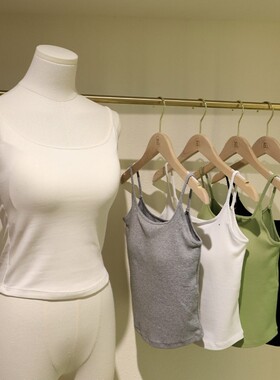 2025早春bilingbiling满天星新疆棉蕾丝小花边带胸垫内搭外穿吊带