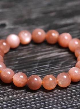 天然金太阳石手串能量石橙月光手链日光石单圈女款韩版学生款