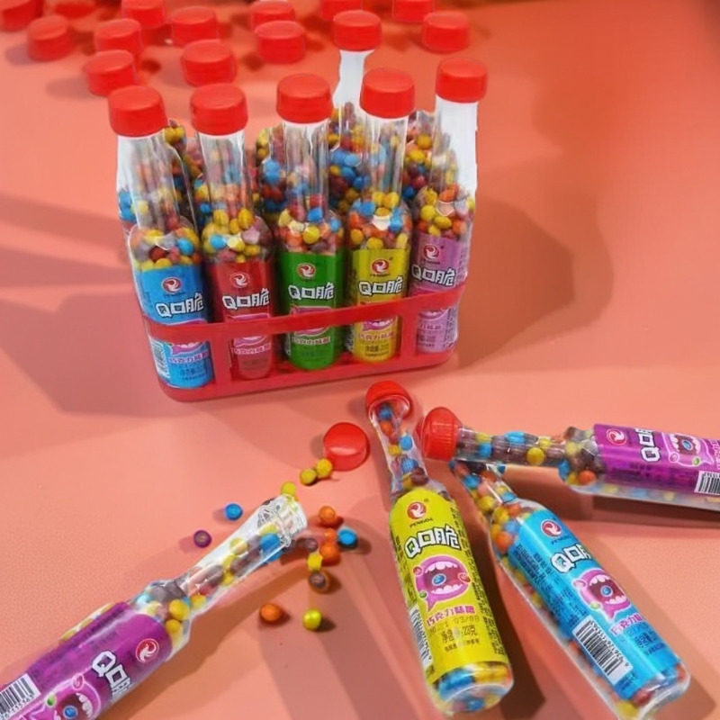 q口脆麦丽素糖混合水果趣味糖七彩巧克力豆8090零食礼物糖果零食