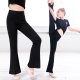 女童舞蹈裤 瑜伽裤 黑色休闲长裤 子莫代尔棉练功裤 跳舞裤 儿童喇叭裤