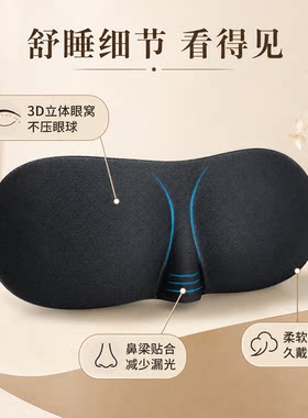 成人助眠罩零压佩戴睡觉更轻松