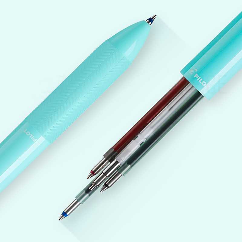 1Pcs PILOT 3 +1 multifunctional pen BKHAB-50F 0.5mm 3 color