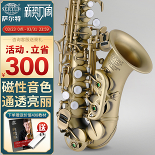 台湾萨尔特高音萨克斯风小弯管降b调初学专业演奏乐器通用SP 6560