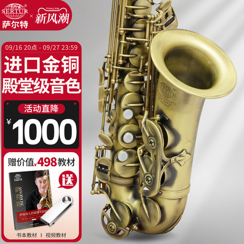 进口金铜萨尔特中音萨克斯专业款