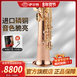 6700专业演奏款 进口磷铜 台湾萨尔特高音萨克斯乐器直管降b调SP