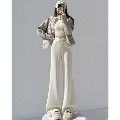 【赠运费险】羊绒微喇休闲裤