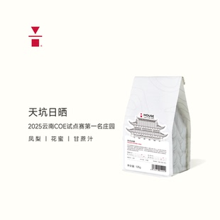 代数学家云南天坑日晒105g单品咖啡豆精品中浅烘焙香醇手冲美式