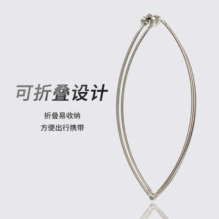 海钓矶玉矶钓抄网头抄网框 折叠不锈钢网圈 钓鱼配件不配网兜包邮