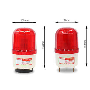 LTE 5101J高分贝220v行车声光一体机床车顶车载报警器24V南州 LTD