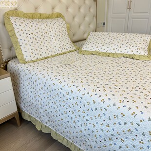 云小棉床盖三件套2025新款四季通用春秋纯棉全棉加棉夹棉床单秋季