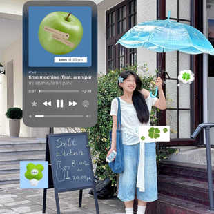 【出片神器】水母雨伞女生加大加厚加固透明长柄伞高颜值拍照道具