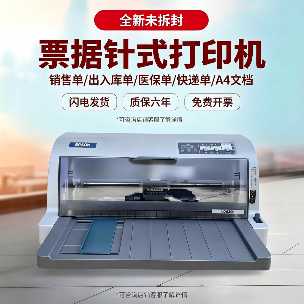 全新爱普生630K615K730K735KII税控发票出库销售单针式票据打印机