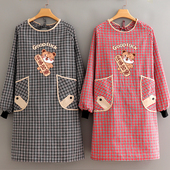 工作男女 帆布透气薄款 布料厨房做饭围裙新款 虎年家用罩衣长袖