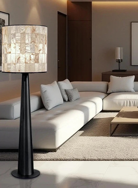 天然云石落地灯客厅卧室书房台灯设计师西班牙创意reka意式艺术感