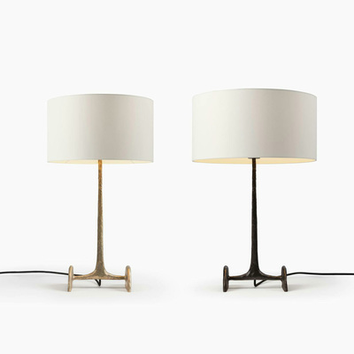 Camus现代简约铁艺台灯卧室客厅书房设计师装饰灯具布艺灯罩台灯