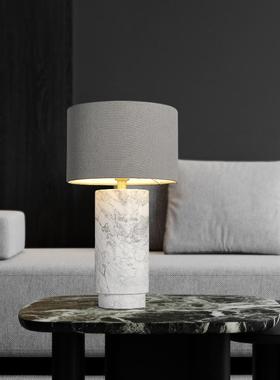 现代简约白色贝壳台灯美式出口设计师创意卧室床头灯客厅装饰台灯