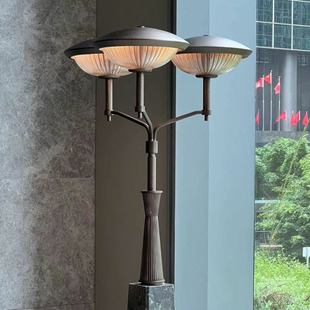 法式复古落地灯台风轻奢酒店大堂客厅民宿装饰落地灯还就金属台灯