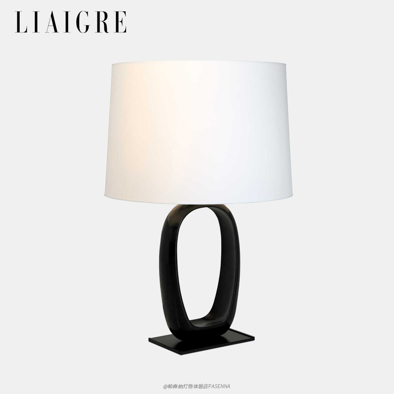 法国LIAIGRE CASA台灯意式轻奢客厅卧室书房不锈钢材质侘寂风台灯