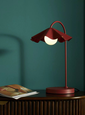 丹麦设计师JA台灯简约办公室阅读护眼灯客厅卧室床头灯红色落地灯