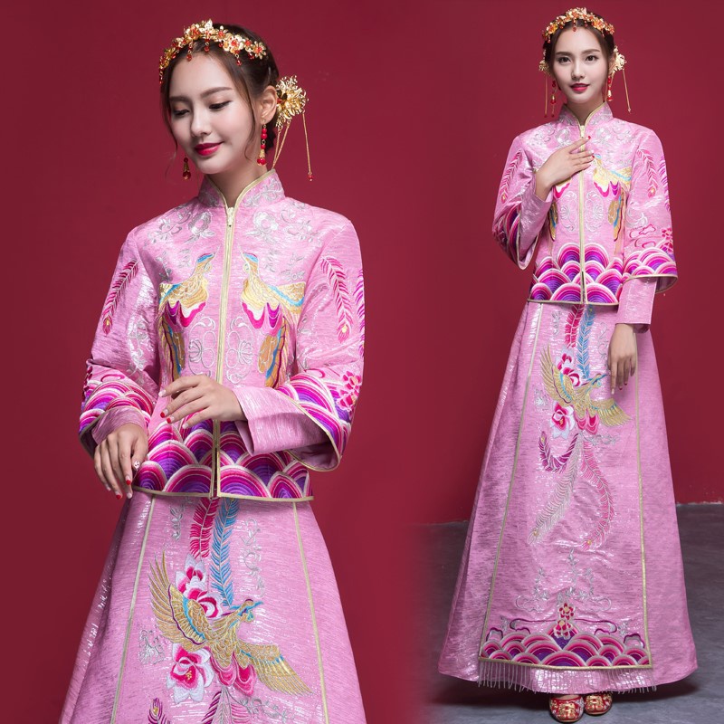 龙凤褂新娘2020年新款秀禾服结婚敬酒服褂i裙中式喜服