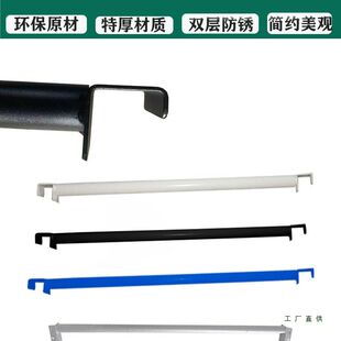 货架衣柜挂衣杆圆管服装仓库房置物侧中间1.5米2长0.8m黑白色定