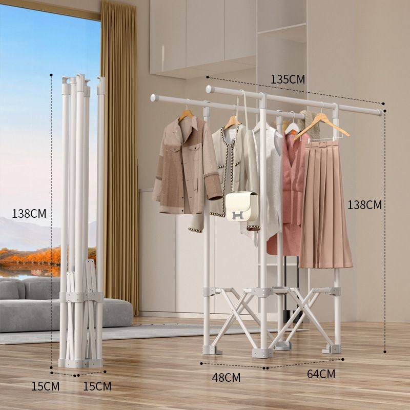 晾衣架室内家用落地折叠不占地方的卧室挂衣架小户型阳台晒衣被子,收纳整理,置地/升降晾晒衣架,淘宝优惠券,粉丝福利购,淘宝优惠卷