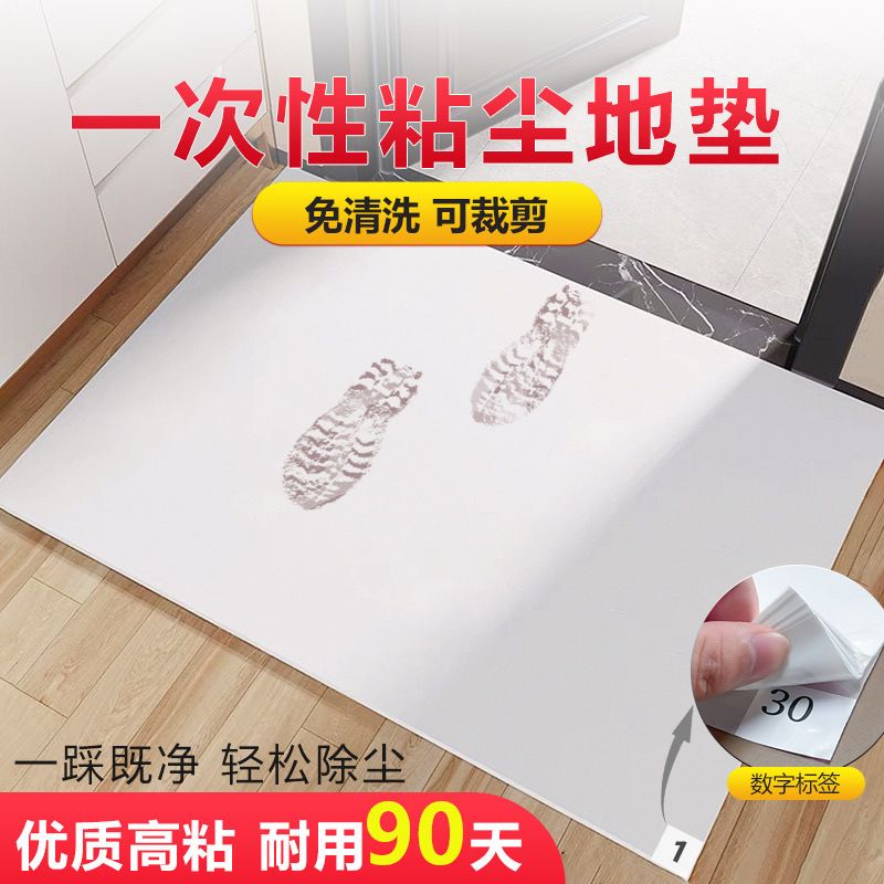 一次性入户门地垫家用可撕脚垫门口粘尘垫免洗防