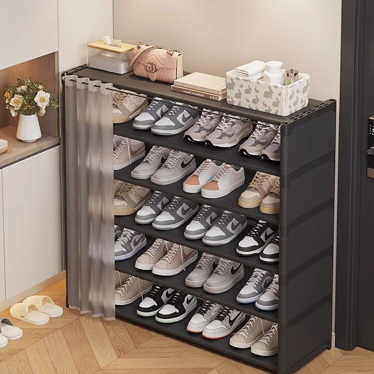 简易鞋架子家用室内多层入户门口楼道防尘带门鞋柜宿舍租房收纳架,收纳整理,鞋子收纳架,淘宝优惠券,粉丝福利购,淘宝优惠卷