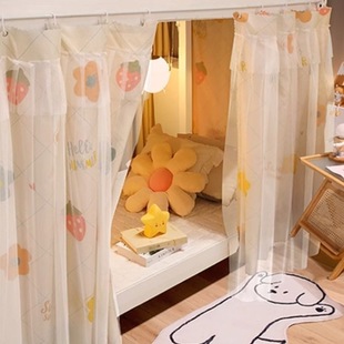 宿舍遮光床帘子2025新款 大学生上铺上下铺高低床围挡布寝室单人