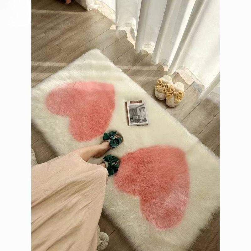 地毯卧室床边地毯长毛绒地垫免洗耐脏赤脚公主风床尾地毯长条加厚,居家布艺,床边毯,淘宝优惠券,粉丝福利购,淘宝优惠卷