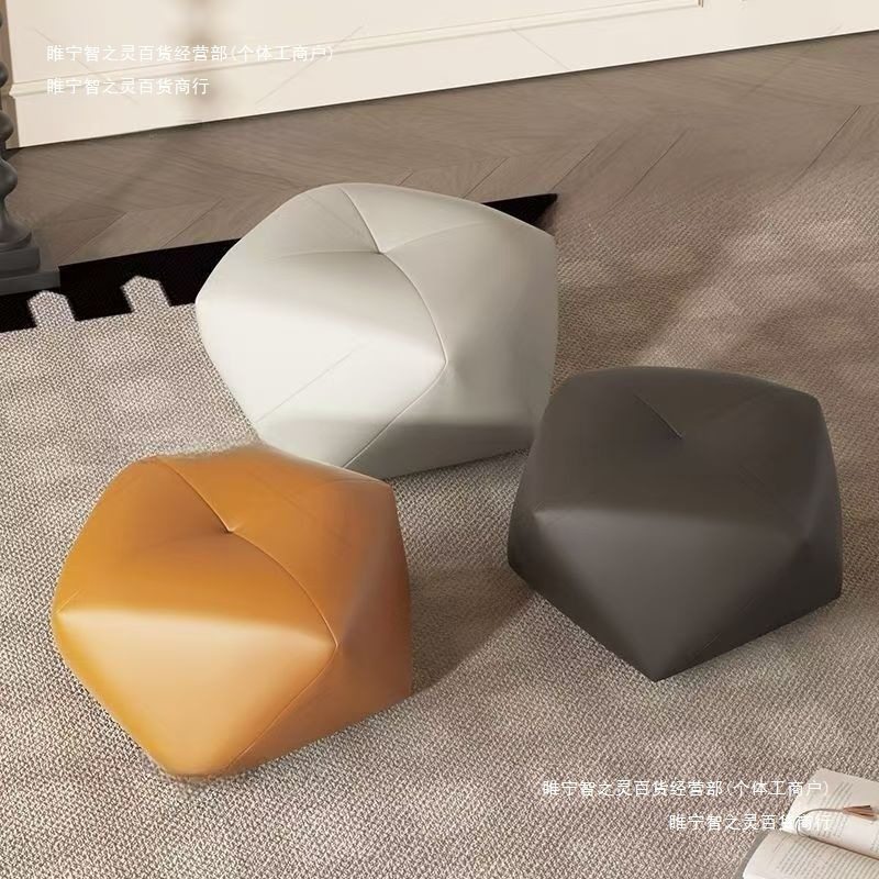 凳家用客厅入户衣帽间沙发凳八角卧室换鞋凳小板凳小凳子矮凳实木