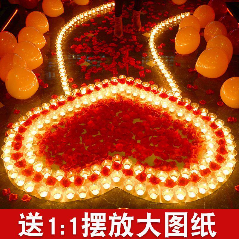 生日蜡烛创意浪漫求爱蜡烛表白求婚布置创意用品道具浪漫仕淮其他