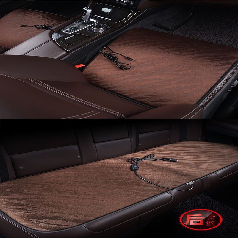 网红加热坐垫usb高档办公懒人专用座垫三件套汽车加热后排座简约