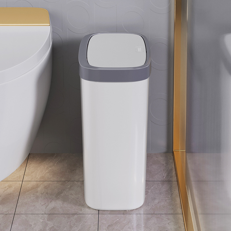 窄缝垃圾桶家用2023新款卫生间厕所厨房高颜值卫生间专用桶放纸桶