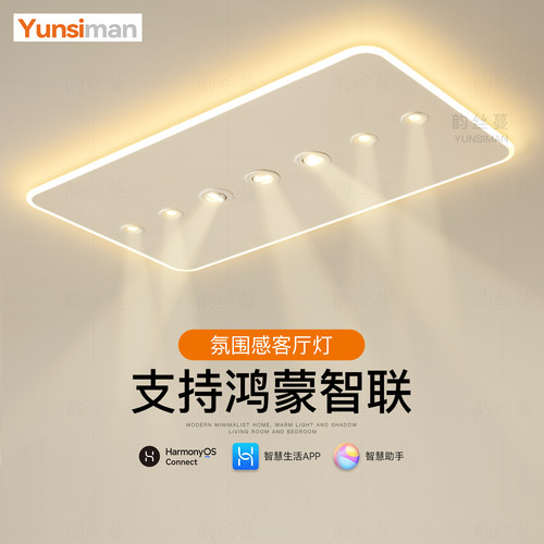 现代超薄客厅灯智能led吸顶灯