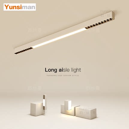 韵丝蔓2025新款灯具简约现代led客厅灯明装一字长条吸顶灯卧室灯