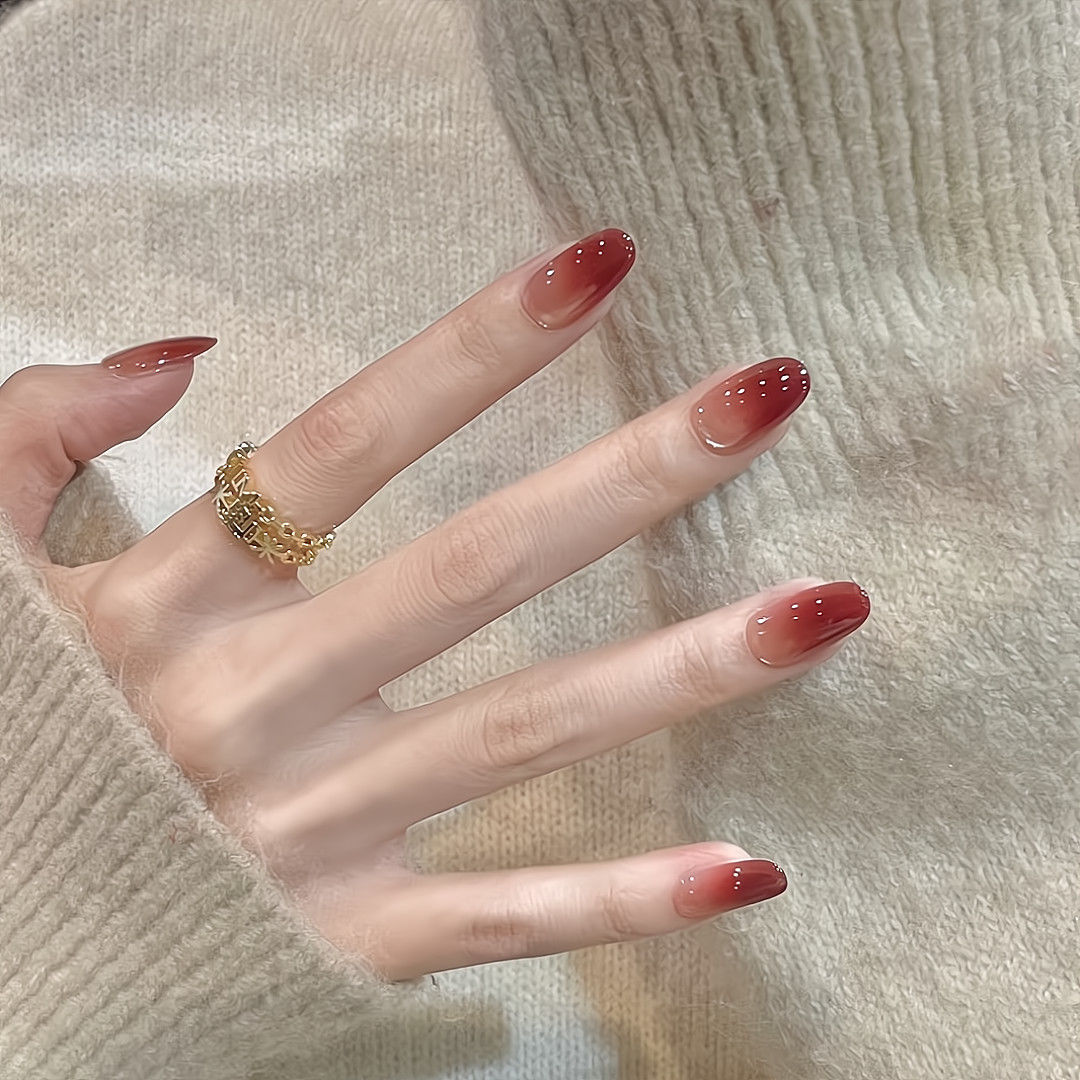 纯手工穿戴甲秋日气质显白ins