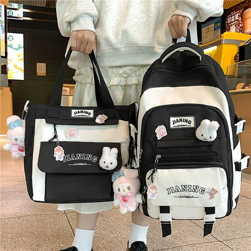 Ранец, свежая сумка через плечо, высококачественный милый вместительный и большой рюкзак, для средней школы