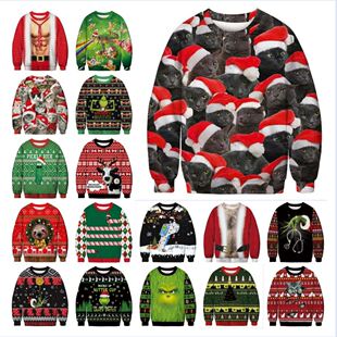 Men Ugly funny New Jumper women year Sweater 2024 Christmas