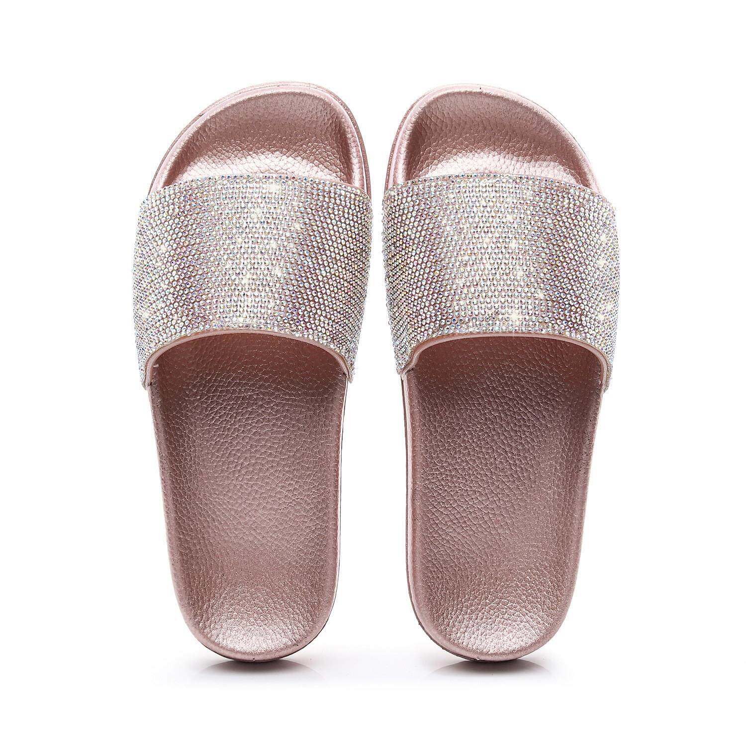 .钻石拖鞋一字拖summer women slippers sandals beach shoes gir