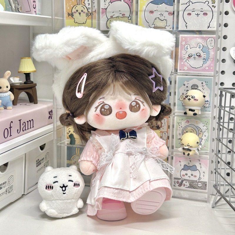 10cm20cm棉花娃娃女娃衣服连衣裙拉布布换装着替公仔玩偶原创现货