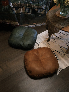 小岛之森基础款皮质蒲团坐垫子地上飘窗榻榻米懒人坐墩