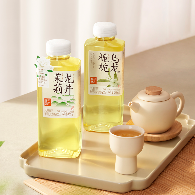 果子熟了无糖茶饮料500ml