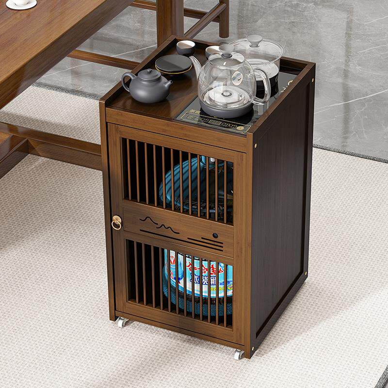 移动茶吧机茶桌沙发边几柜烧水壶一体小茶台水桶置物收纳架茶水柜