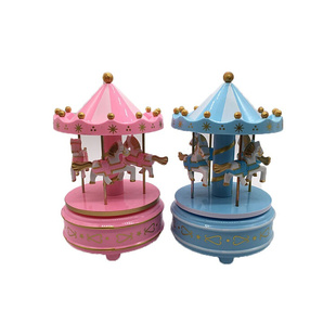 极速O carousel birthday cake decoration pLiece Music Box plu