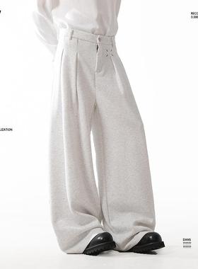 BLANKIN 美式直筒运动卫裤男款秋季潮牌clanfit设计感休闲长裤子