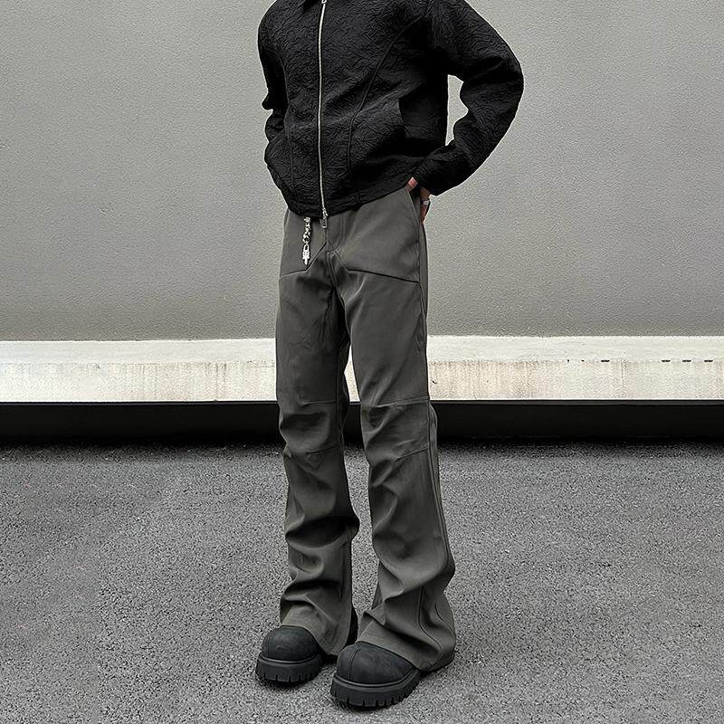 BLAEXIT 马吉拉西裤工装男款褶皱垂感美式微喇cleanfit休闲裤子