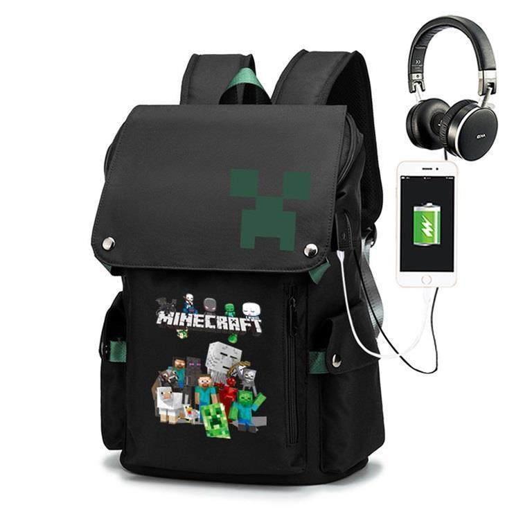 2024我的世界书包苦力怕TNT末影龙钻石镐双肩初中小学生时尚双肩